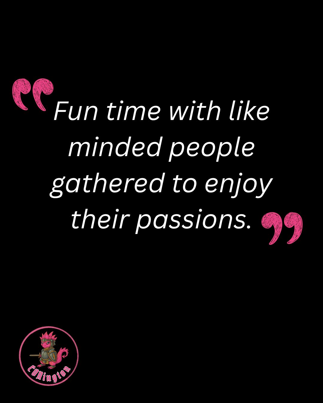 CONington 2026 badge holder quote