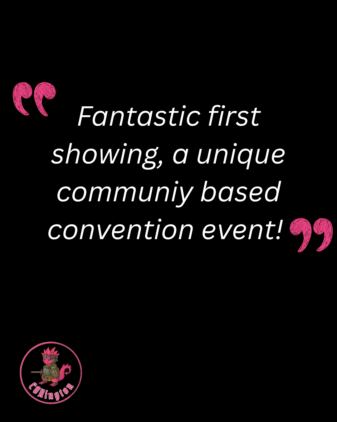 CONington 2026 badge holder quote