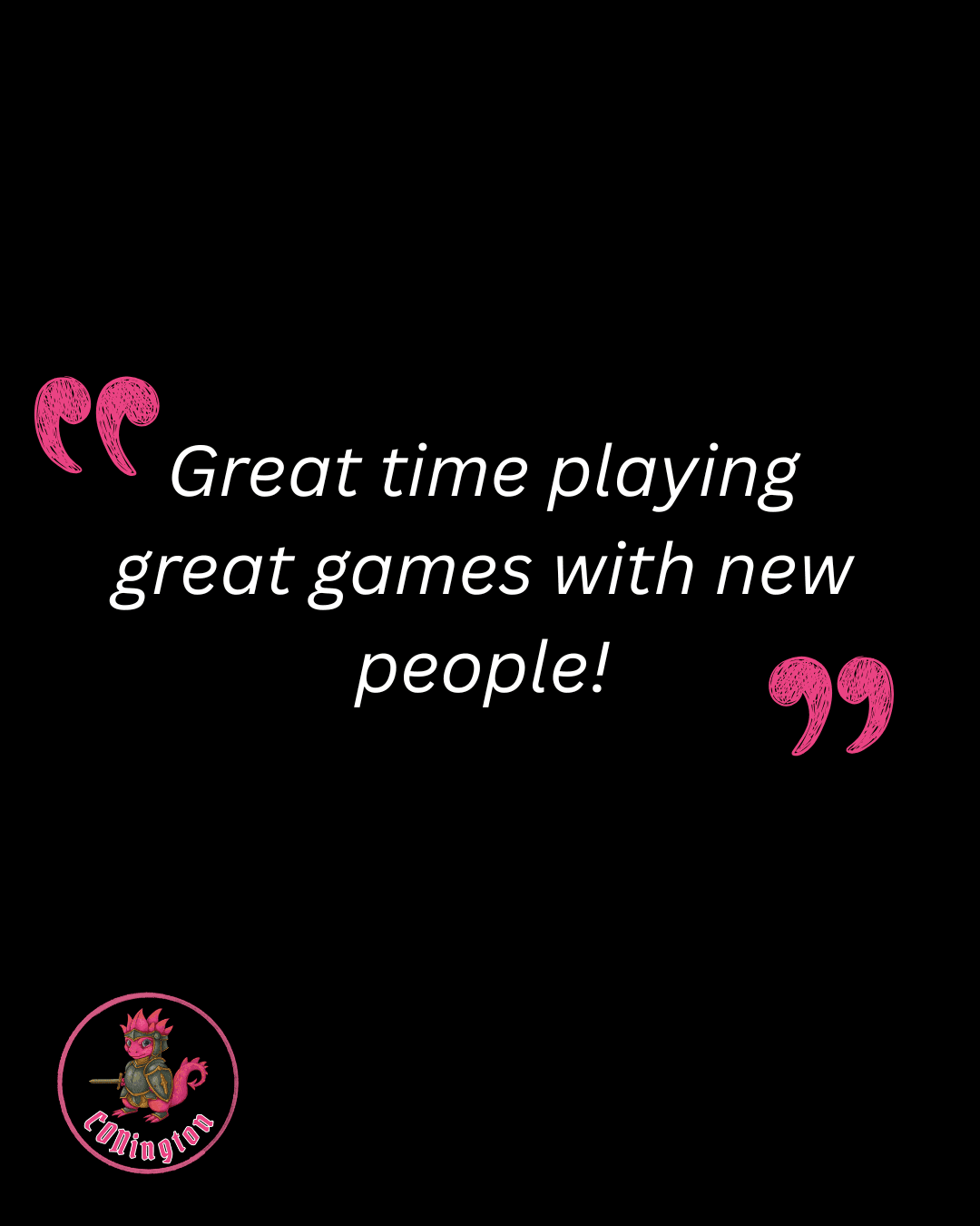 CONington 2026 badge holder quote