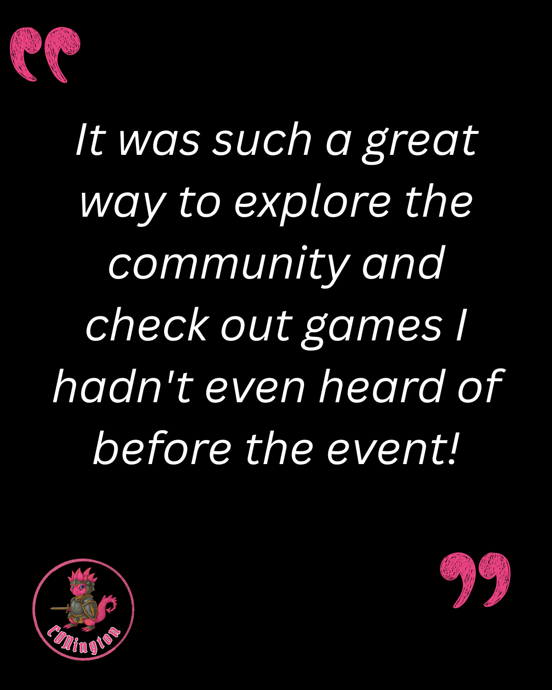 CONington 2026 badge holder quote
